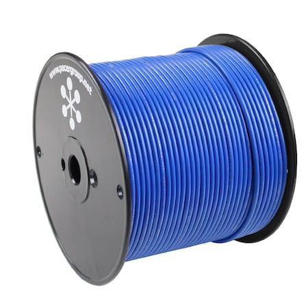 Pacer Group Primary Wire, Marine, 12 AWG, 1C C, Blue, PVC, Stranded, 600V, 500 ft. WUL12BL-500